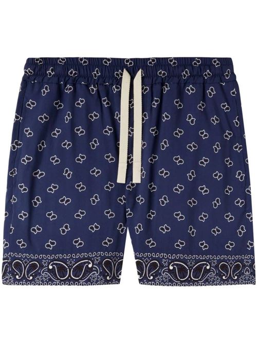 Shorts with paisley print PALM ANGELS | PMCB034S24FAB0054646